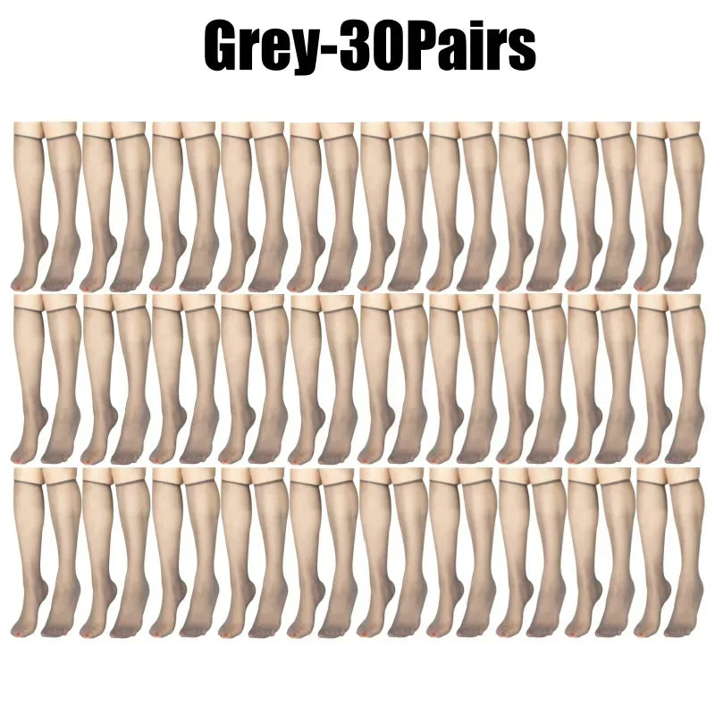 Ultra-Thin Korean Style Invisible Thigh-High Socks