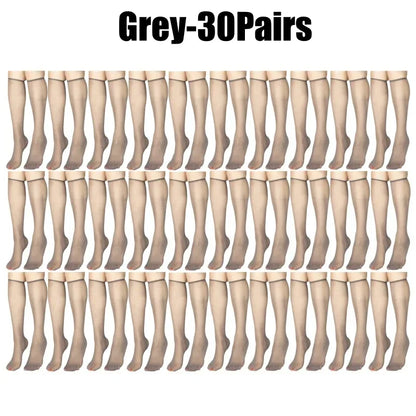 Ultra-Thin Korean Style Invisible Thigh-High Socks