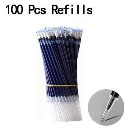 20/50 Pcs Gel pens Set Black Blue Red Refill Gel School