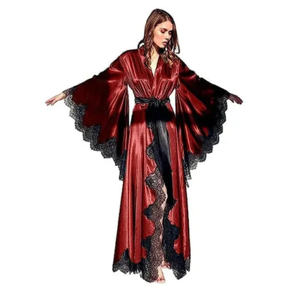 Robes Silk Satin Lace Lingerie