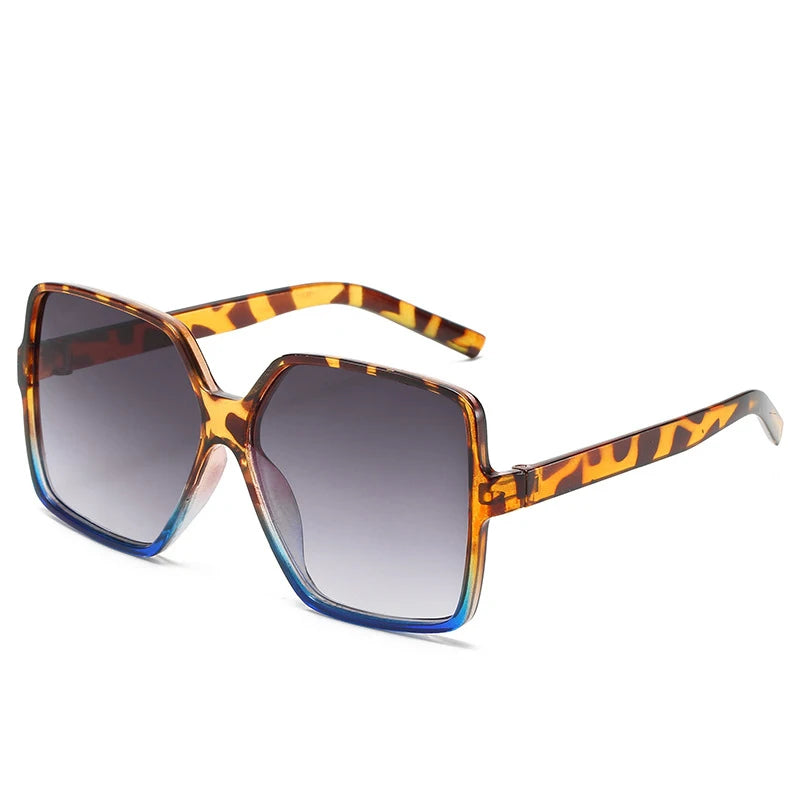Vintage Square Big Frame Sun Glasses