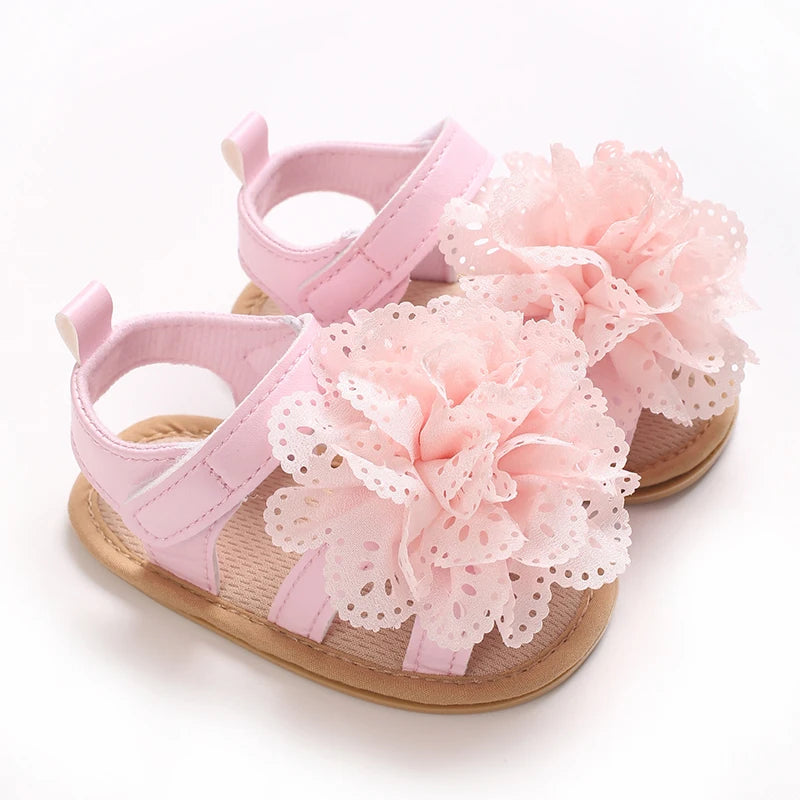 Baby Korean Flower Open Toed Baby Girl Sandals