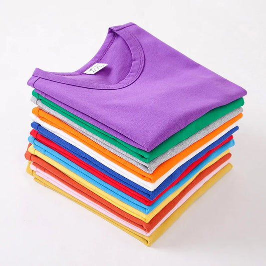 Summer Kids Short Sleeve T-Shirt Toddler Cotton T-Shirts