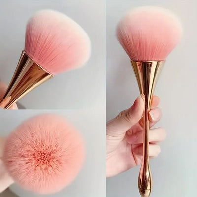 Rose Golden Fan Makeup Brush
