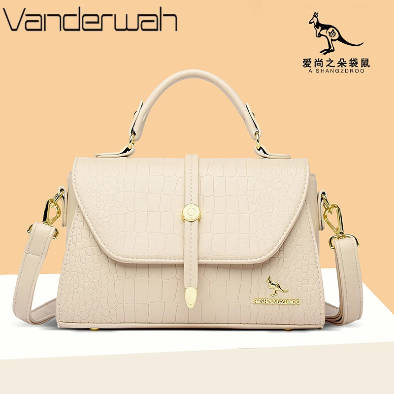 Crocodile Leather Crossbody Shoulder Messenger Sac Luxury Handbags