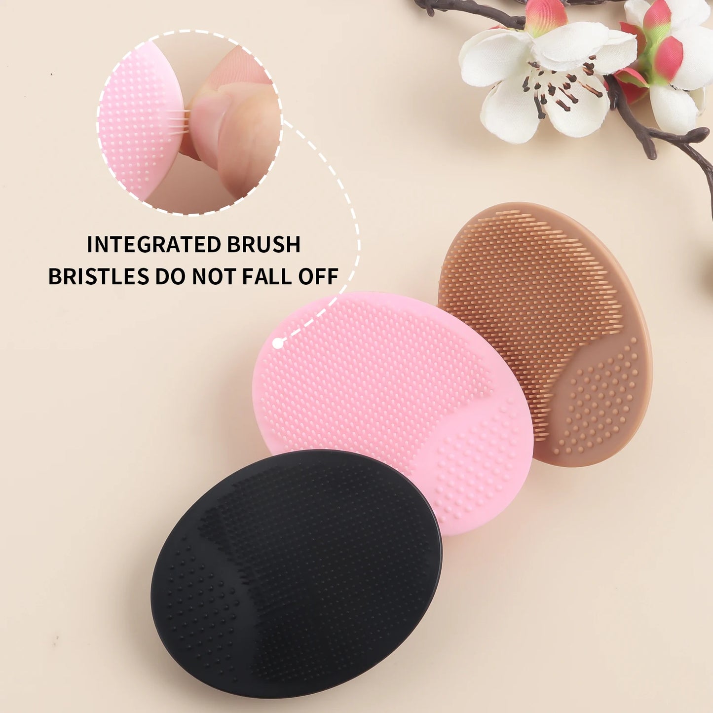 Wash a face to brush Silicone Cute Sucker mini Cleansing