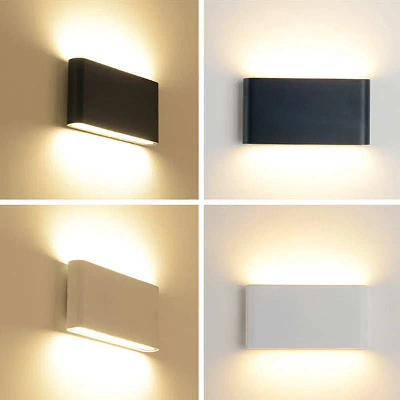 6W 12W LED Wall Lamp Outdoor Waterproof  Wall Light