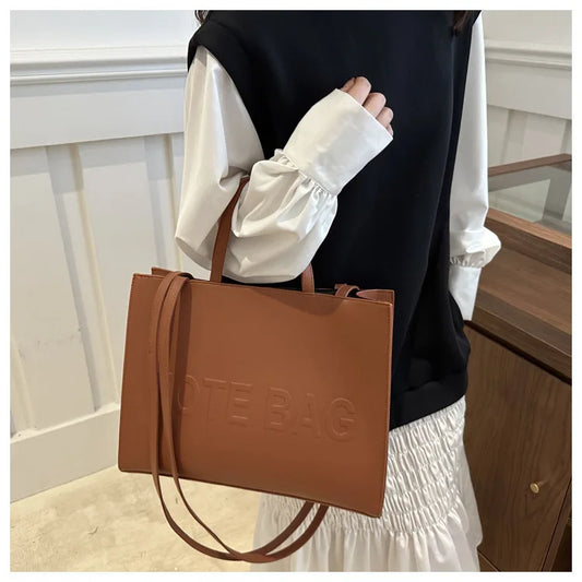 Vintage Pu Leather Tote Casual Single Shoulder Cross Body Bags