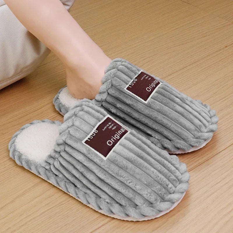 Warm Corduroy Comfort Cotton Slippers