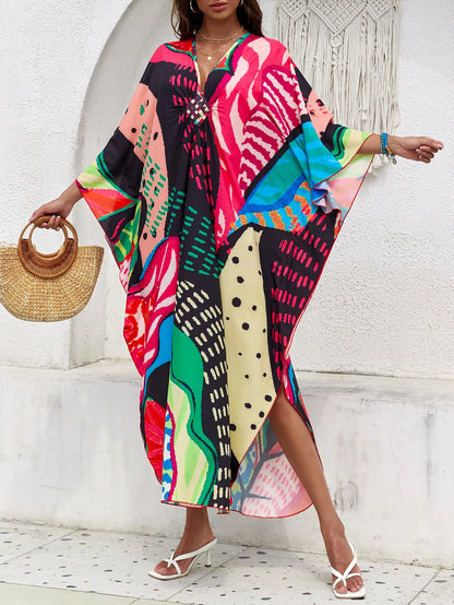 Stylish Caftans Plus Size Beach Cover Up Swimsuit Dresses