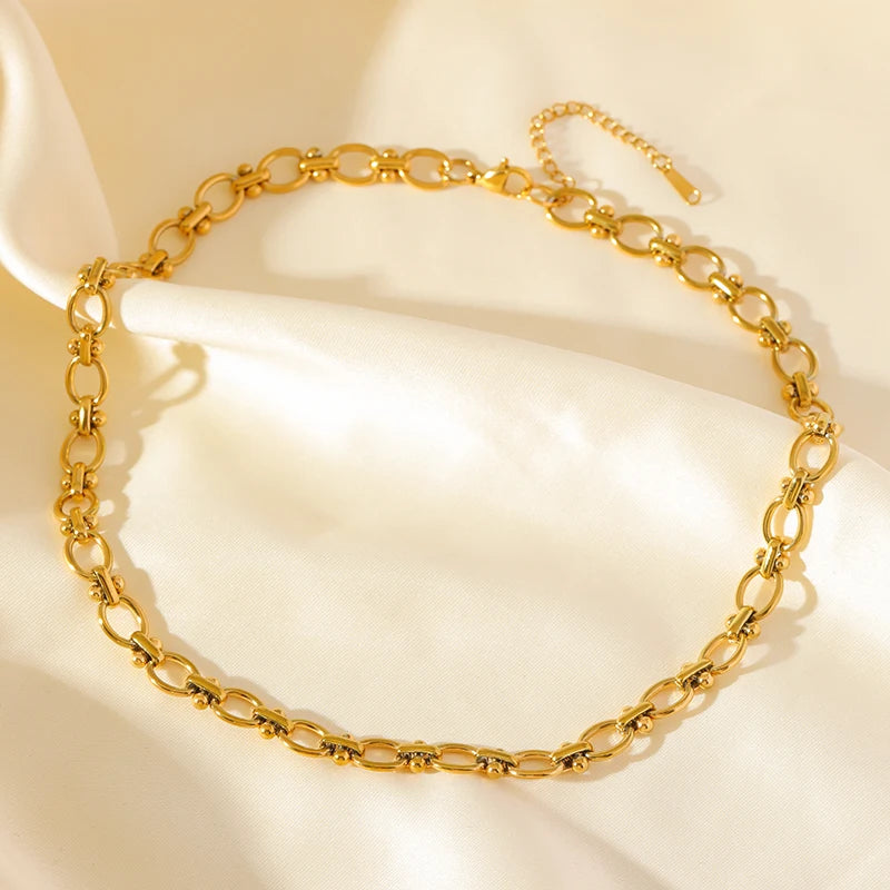 316L Stainless Steel Pearls Chain Necklace