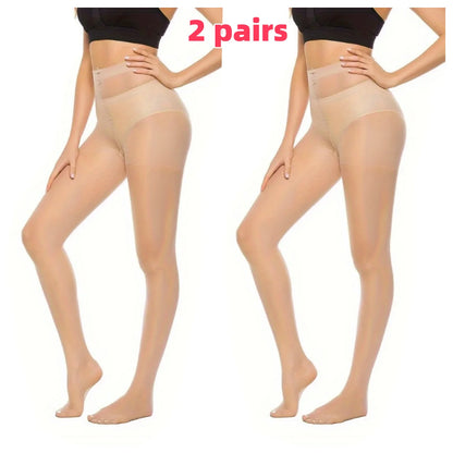 2/5 أزواج من الجوارب الحريرية الضيقة المضادة للخطاف