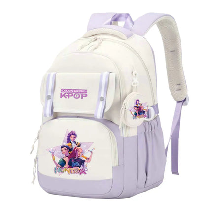 KPop Demon Hunters School Bag Backpack Zipper Bookbag
