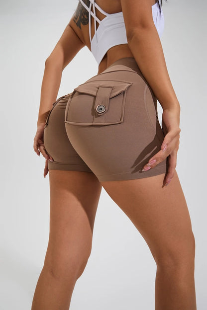 Scrunched Butt Gym High Wais Sexy Sports Shorts