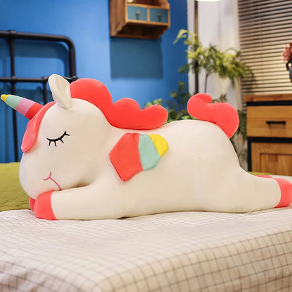 Cute Pony Plush Toy Rainbow Angel Unicorn Girl Heart Plush Doll