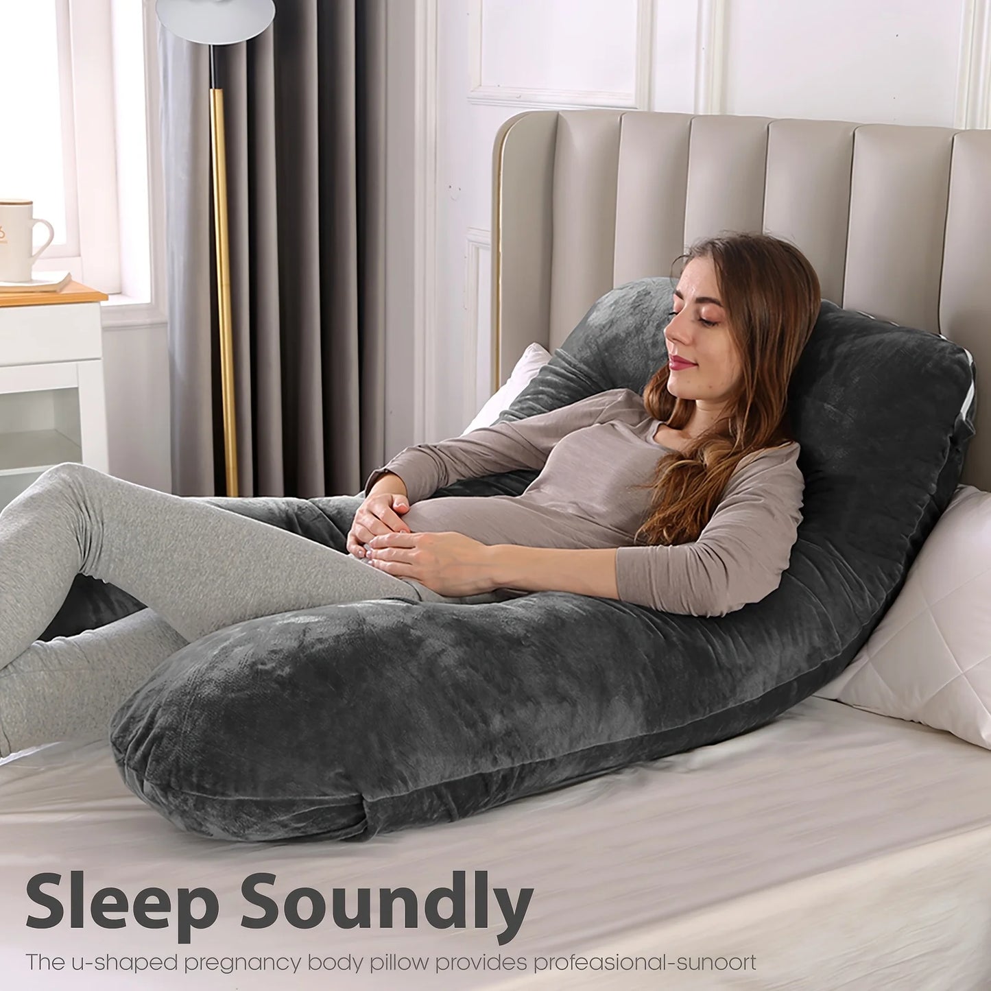 U Shape Pillow for Neck and Back Support Maternity Pregnancy