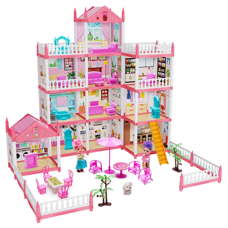 Toy 3d Assembly Diy Mini Toy House Accessories Villa Princess Castle