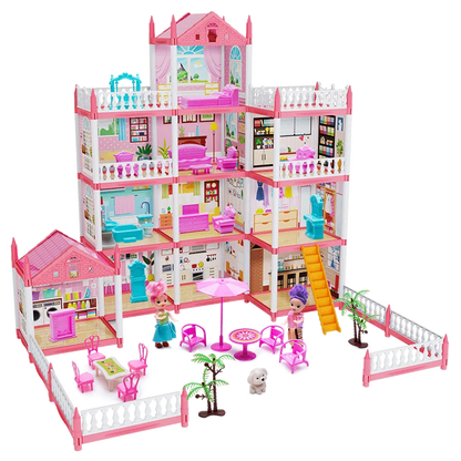 Toy 3d Assembly Diy Mini Toy House Accessories Villa Princess Castle