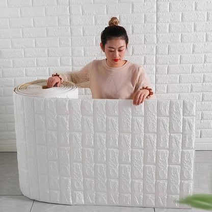 70cm*1m  3D Brick Pattern Wallpaper DIY Waterproof