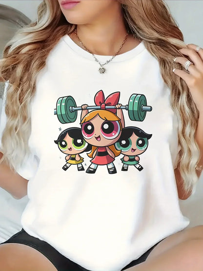 Girls Super Powerful Short Sleeve T-shirt