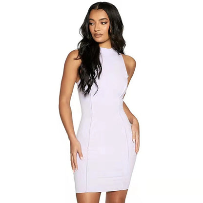 Sexy Slim Wrap Hip Mini Dress