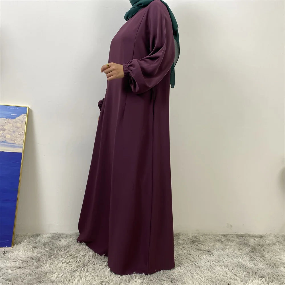 عباية بسحاب أمامي للمسلمات