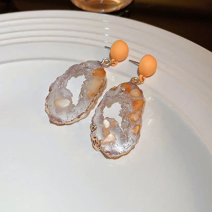 DANA Vintage Emerald Irregular Earrings