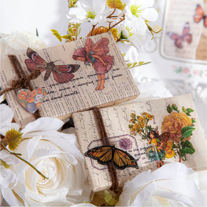 45Pcs/Box Waterproof PET Fairy Butterfly Stickers