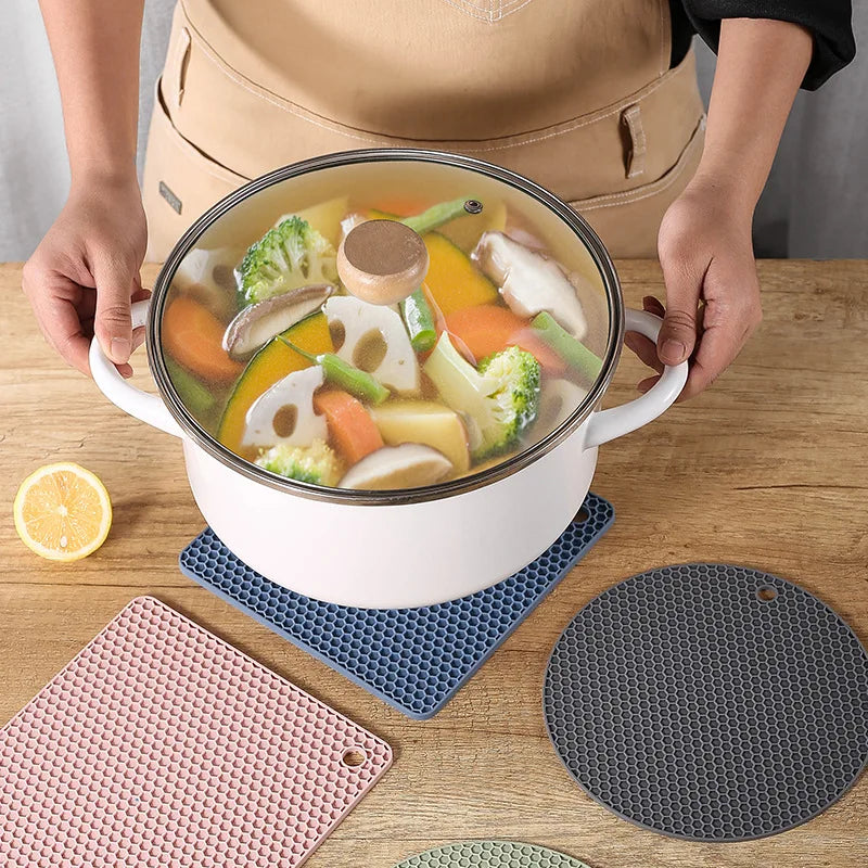 2/4 PCS Heat Resistant Silicone Mat