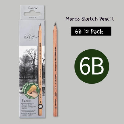 5/6/7/12 PCS Charcoal Graphite Sketch Pencils Set