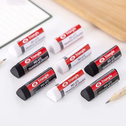 2-8-32 pcs Stationery 4B Triangle Novelty Erasers Rubber