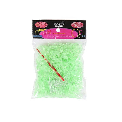 600pcs Elastic Colorful Rubber Loom Wristbands Weaving DIY Craft