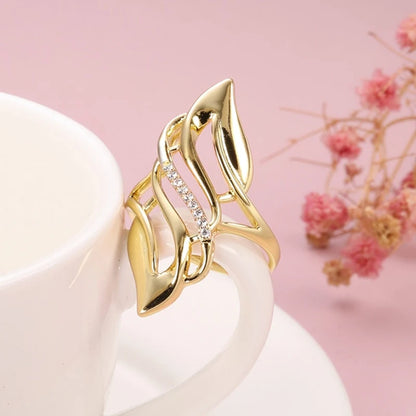 Huitan Hottest Geometric Shaped Luxury Rings