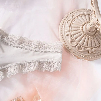 Ice Silk Cotton Crotch Low Waist Lingerie