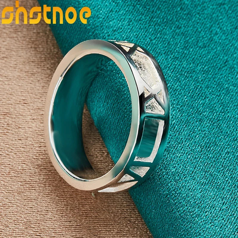 925 Sterling Silver Roman Numeral Rings