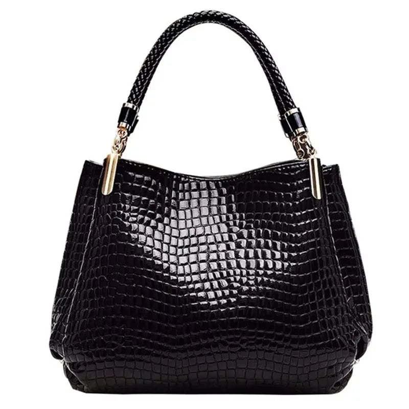 Leather Alligator Crossbody Bag