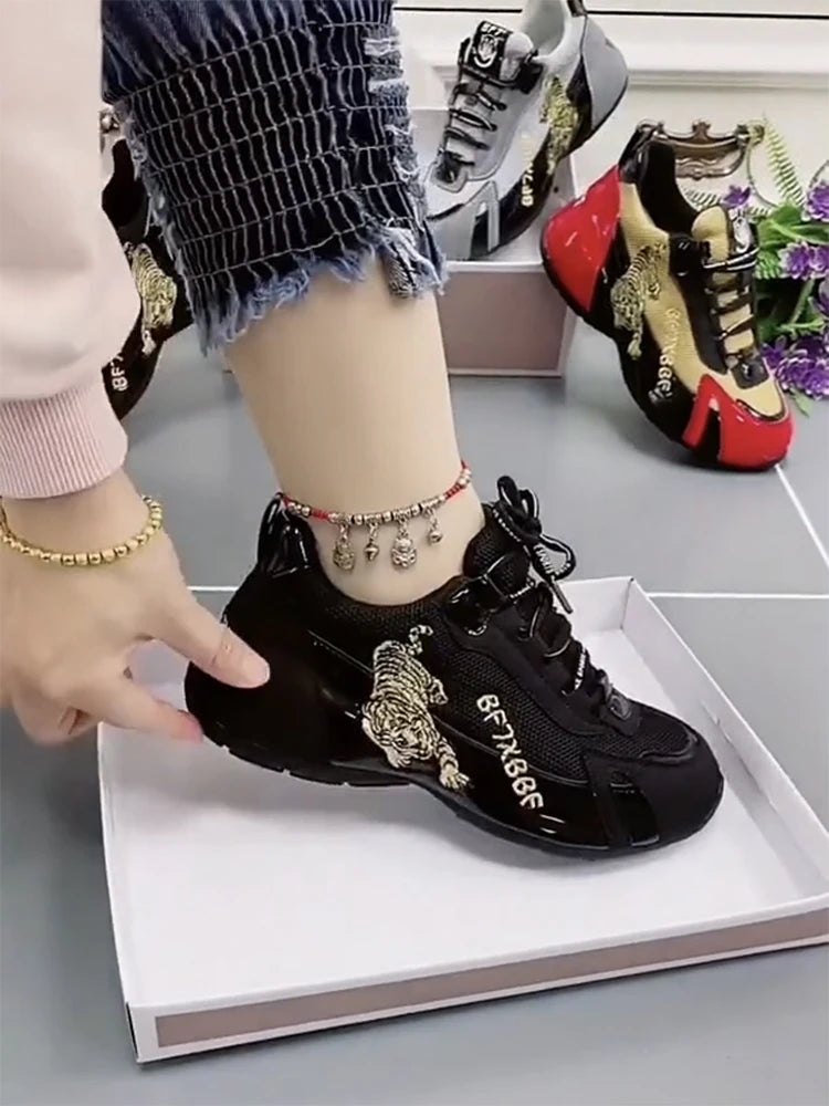 Auspicious Tiger Breathable Sneakers