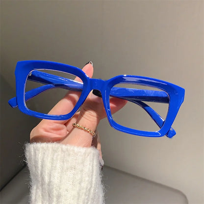 Transparent Anti Blue-ray Reading Glasses Retro Wood Stripes Presbyopia Eyeglasses