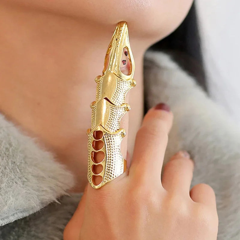 Steampunk Bijoux Vintage Claw Anel Anillos Ring
