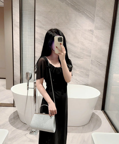 Classic Pleated Evening Bag Handbag