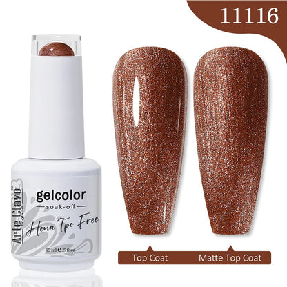 Red Brown Color Gel Nail Polish