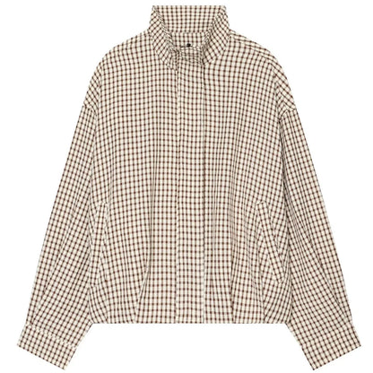 Plaid Bomber Spring Autumn Oversized Long Sleeve Casual Coats
