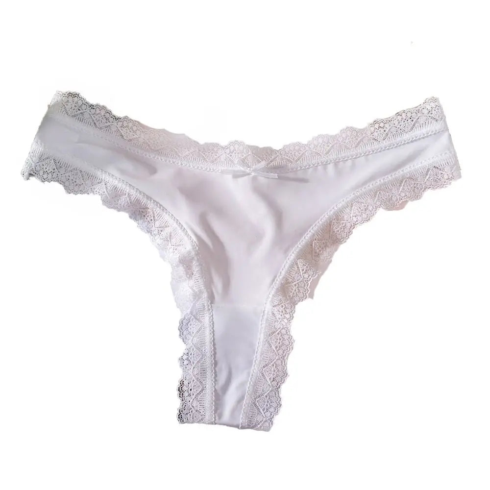 Ice Silk Cotton Crotch Low Waist Lingerie
