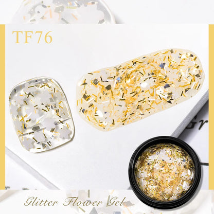 Pink Dried Flower Gel Nail Polish