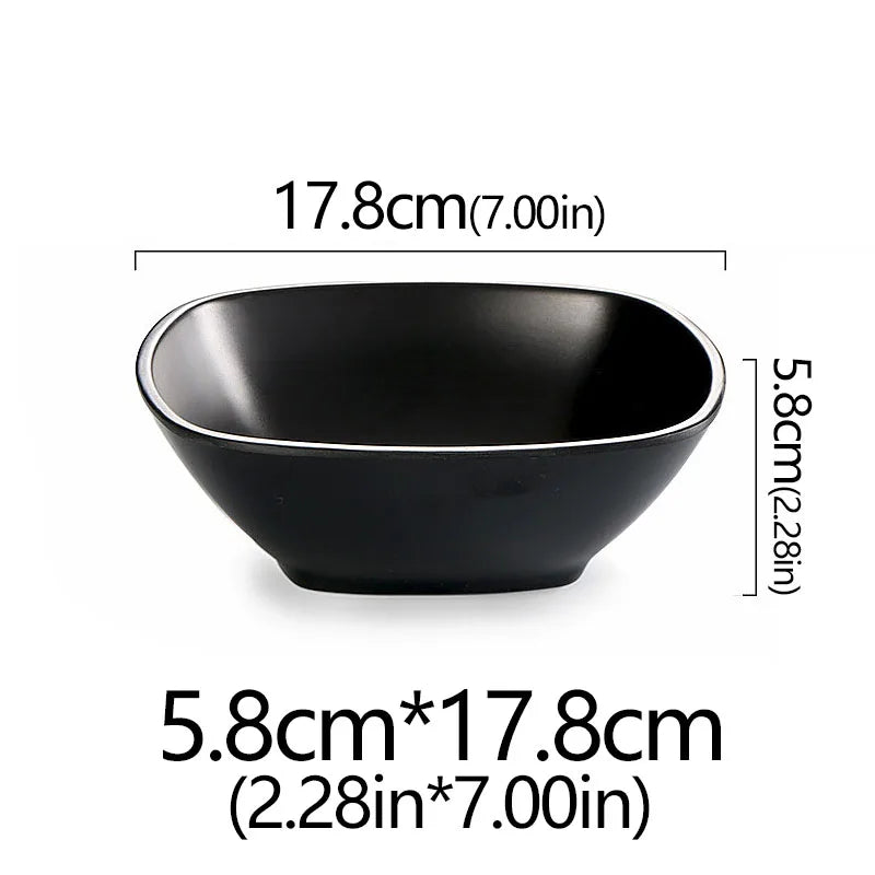 Frosted Melamine Ramen Bowl Imitation Porcelain