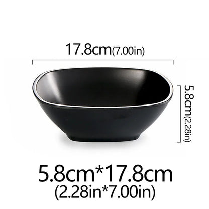 Frosted Melamine Ramen Bowl Imitation Porcelain