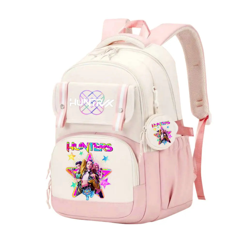 KPop Demon Hunters School Bag Backpack Zipper Bookbag
