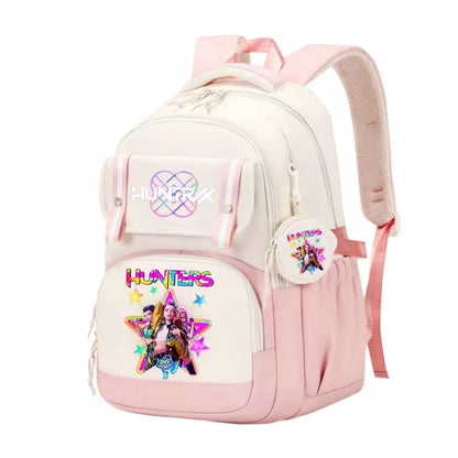 KPop Demon Hunters School Bag Backpack Zipper Bookbag