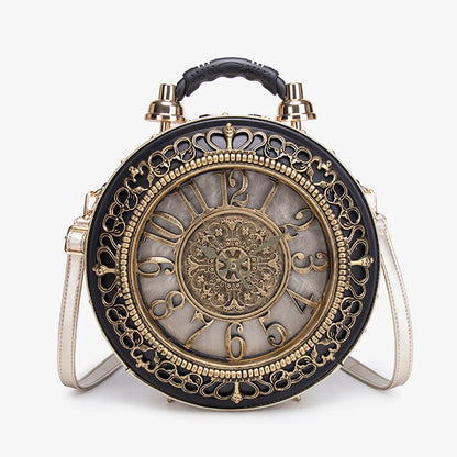 Retro Creative Clock niche Design Sense Crossbody Bag