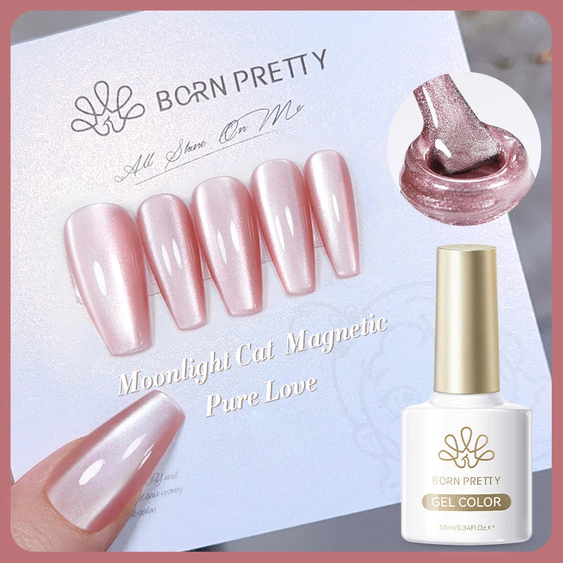 Dark Red Cat Magnetic Gel Nail Polish